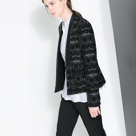 Zara Jackets & Blazers - Zara faux leather blazer