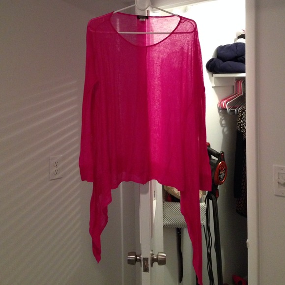 Hot pink Kerisma knit sheer top!