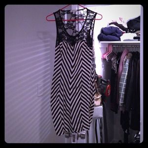 Beautiful patterned lace cocktail dress