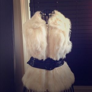 Calvin Klein genuine fur vest