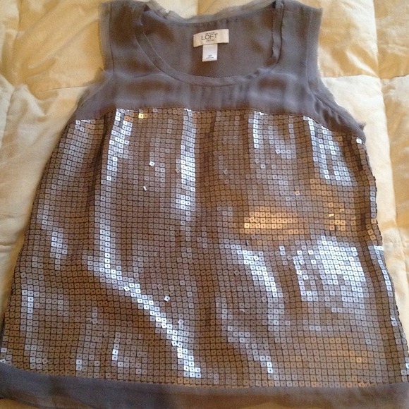 Ann Taylor Loft sequin blouse
