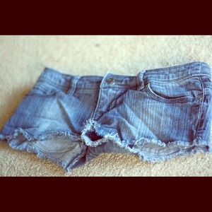 Denim shorts