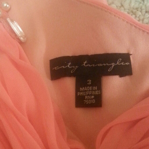 Coral Prom Dress - Picture 4 of 4