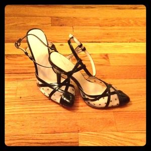 Unique Sheer Polka Dot Pointy Shoe