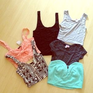 TRADED💕 All brand new never worn crop tops