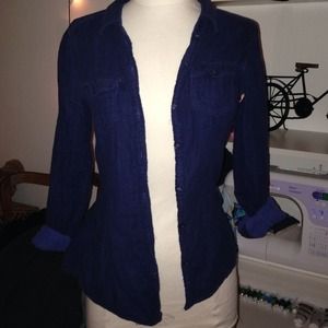 Blue Button up