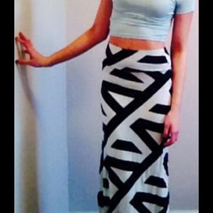 Black and White Maxi Skirt 🚫SOLD🚫