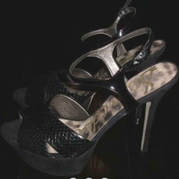 ⚡REDUCED⚡ Sam Edelman snakeskin strap stilettos