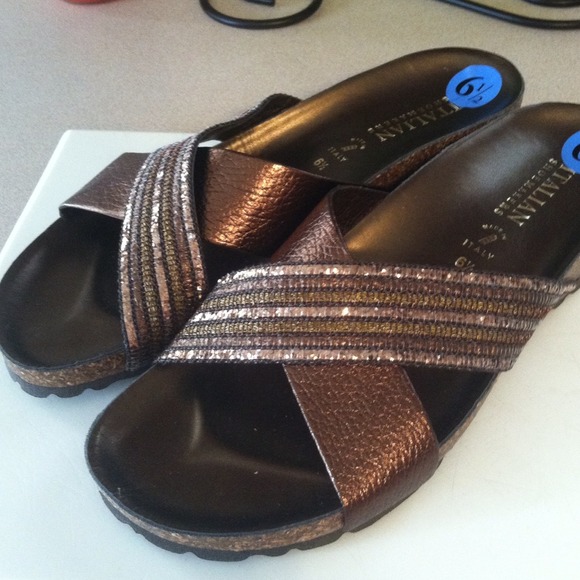 Sparkly sandals, NWT, never worn