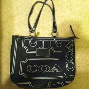 Black coach bag