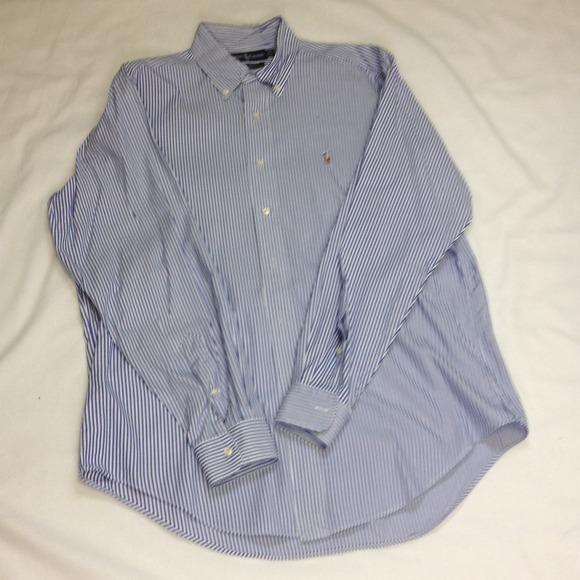 Mens style Ralph Louren long sleeve button down