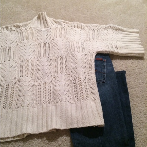 Kimono style ivory cardigan - Picture 2 of 3