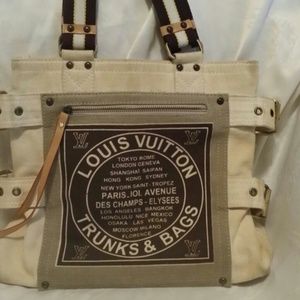 Authentic Limited Edition Globe trotter tote