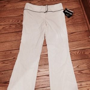 White stretch Tracy Evans formal pants