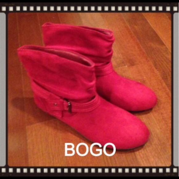 Red Suede Boots