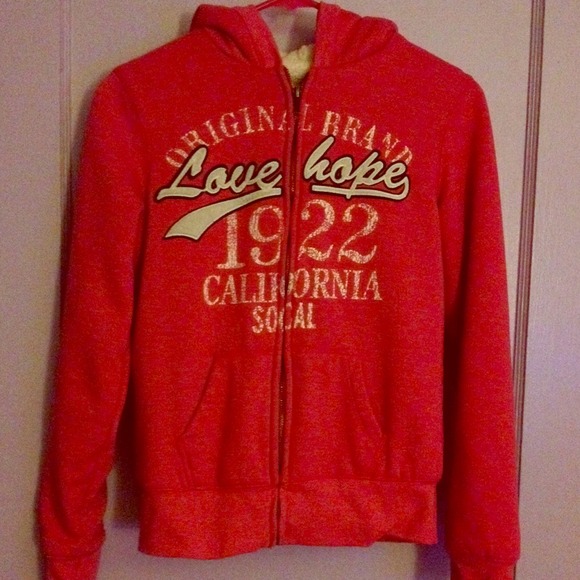 📍Sold📍Pink zip up, hooded sweatshirt