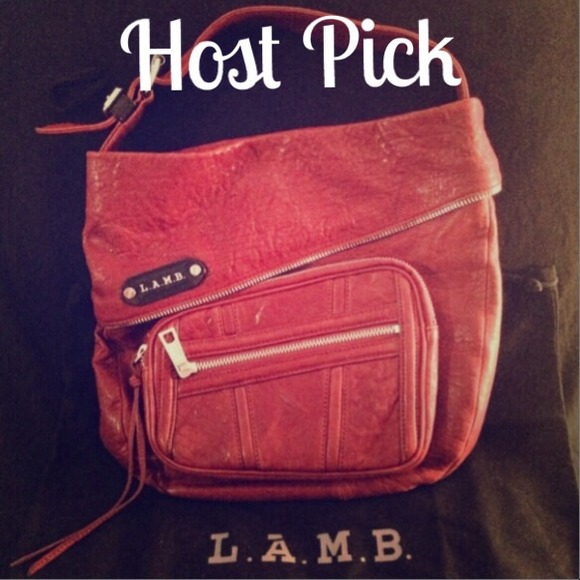 L.A.M.B. Red Leather Bag