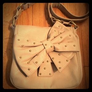 *Sold* Studded Bow Petite shoulder bag