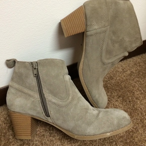 Grey booties from target, size 8.