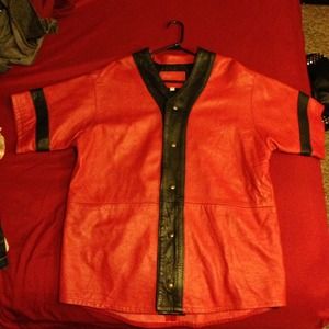 Leather Custom baseball jersey!