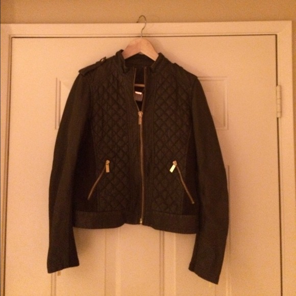Michael Kors Quilted Leather Jacket