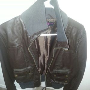 Browm pleather jacket