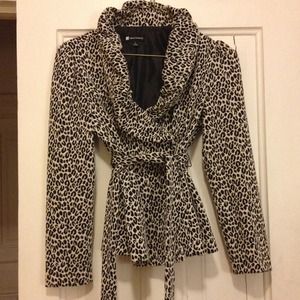 Leopard print dressy jacket