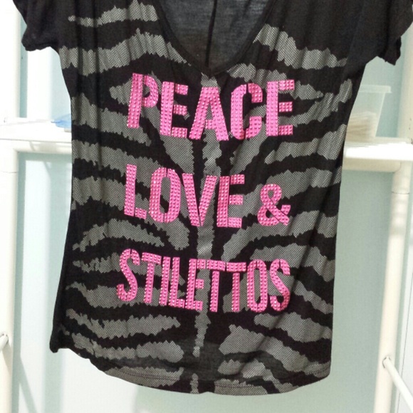 "Peace, Love, Stilettos" Top