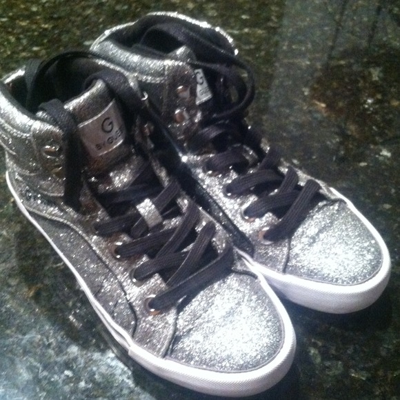 GUESS Silver High Tops ✌