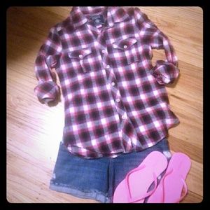 VS Pink Plaid button down