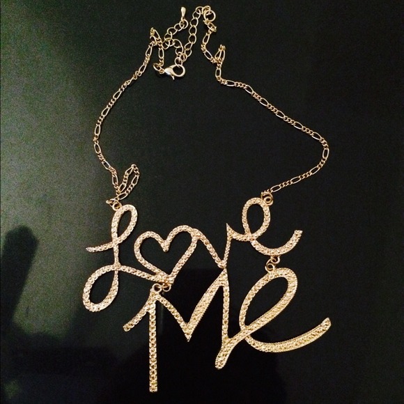 Gold "Love Me" Necklace