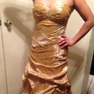 night dress #party/prom #gold#sizeL