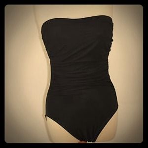 Swim Shaper,Miracle Suit,Black,Bandeau,Swimsuit