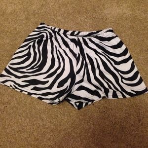 Zebra print spandex!