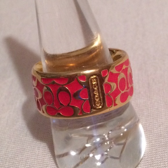 Coach Jewelry - Coach Sig C ring. Size 7 or 8. NWOT