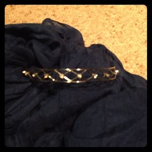 Headband with crisis cross, crystals spaced out