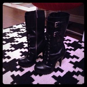 Michael Kors storm trooper boots.