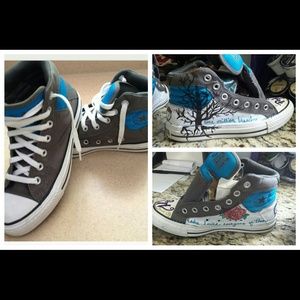 Custom made hand painted shoes. :)