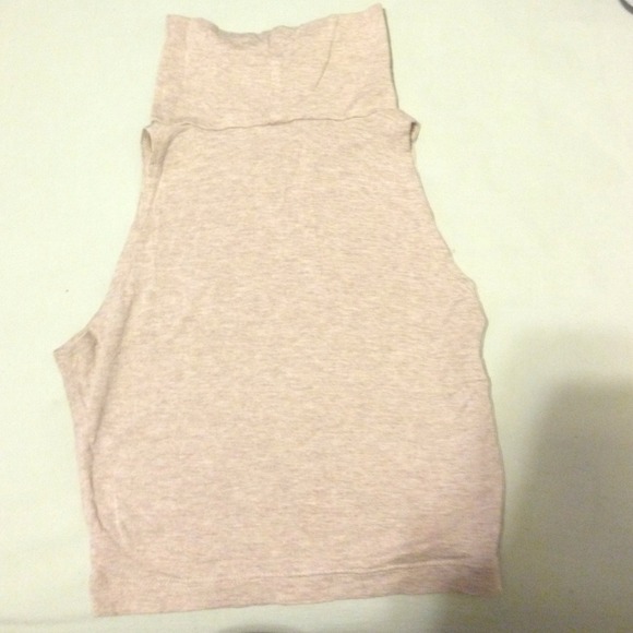 ❌SOLD cotton spandex jersey turtleneck crop top - Picture 3 of 3