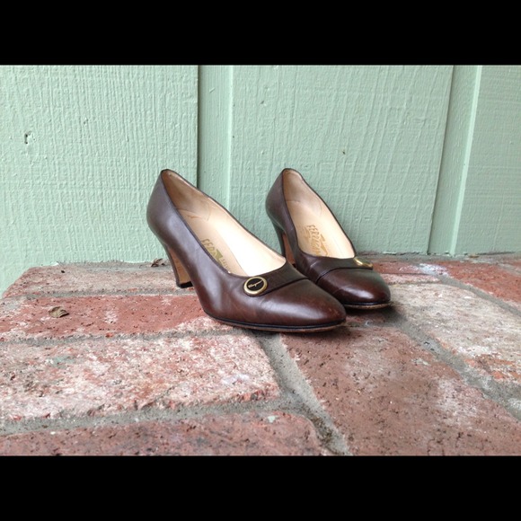 Vintage Womens 5.5B Salvatore Ferragamo Heels/Pump
