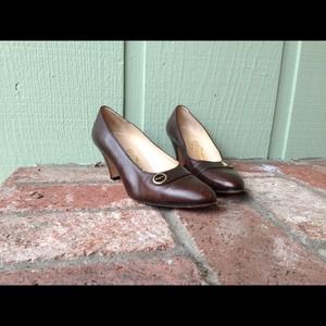 Vintage Womens 5.5B Salvatore Ferragamo Heels/Pump