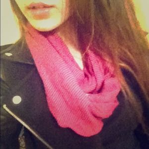 cute red/navy stripe INFINITY SCARF