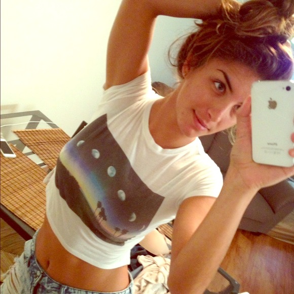 SOLD Brandy Melville Moon Phase crop top