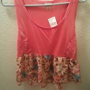 Coral crop tank from Buckle