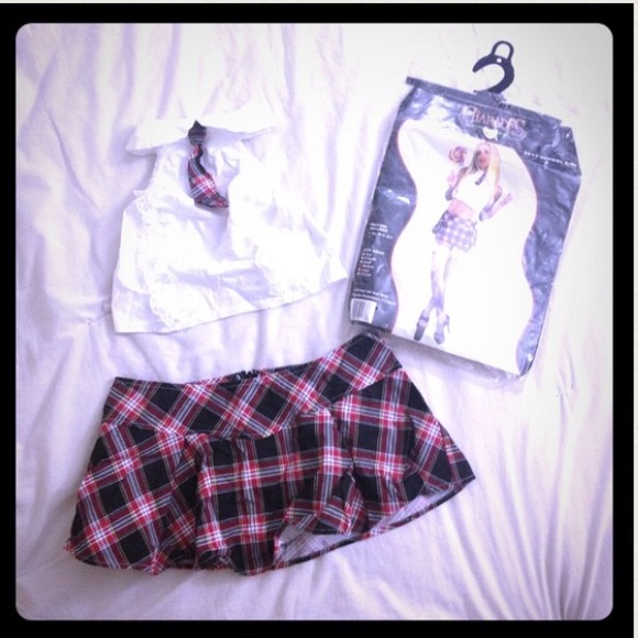 Charades Sexy School Girl Halloween Costume