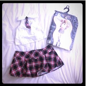 Charades Sexy School Girl Halloween Costume