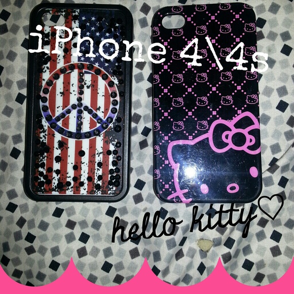 NWOT! Peace &Hello Kitty iphone4 cover! - Picture 1 of 1