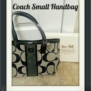 Authentic small coach shoulder bag
