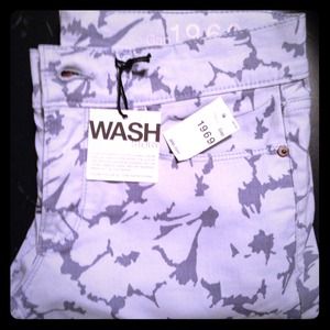 Gap floral skinny pants