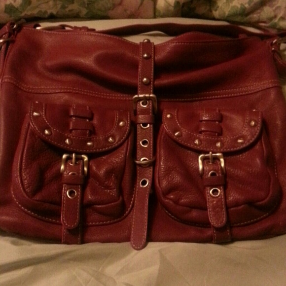 Luce name brand authentic red handbag.